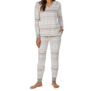 Cuddl Duds Velour Pajama Lounge Set Banded Top & Pants Size 2X